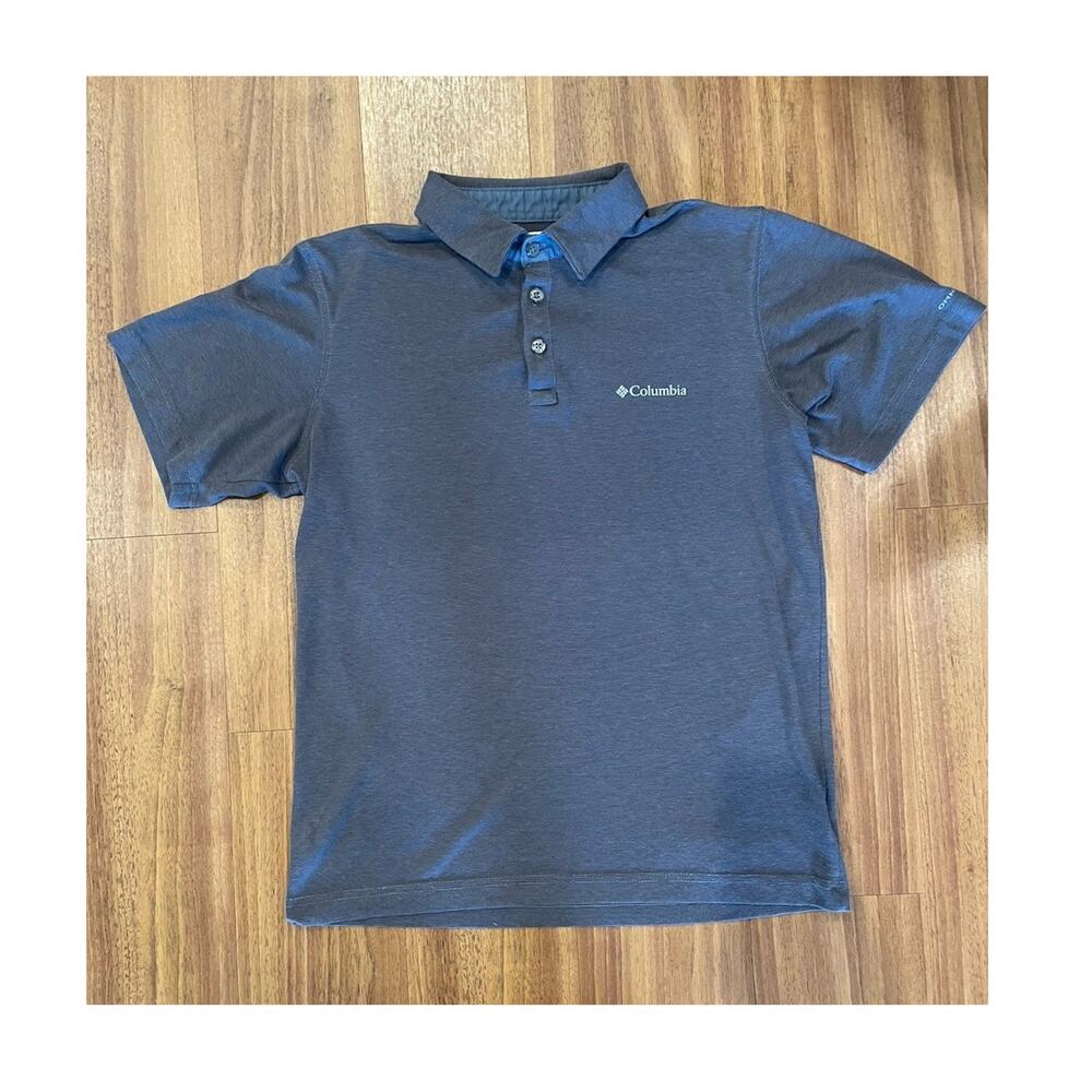 Columbia Breathable Lightweight Short Sleeve Polo Shirt Gray Men’s Size S